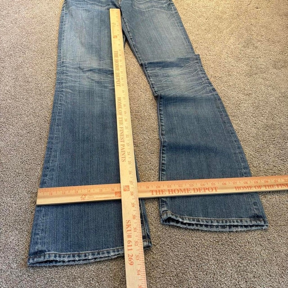 28x32 Blue Bootcut Flared 2000s Jeans Y2K Vintage - Picture 2 of 6